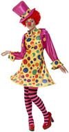 photo of a girl dressed as a clown