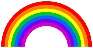 colorful rainbow as a clipart