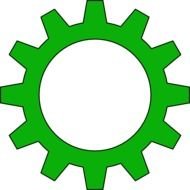 Black Outlined Cog Wheel At Clkercom Vector