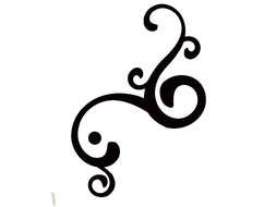 floral ornament, line art