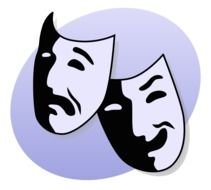 theater masks as a picture