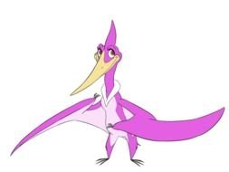 pink pteranodon as picture for clipart