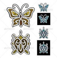 Graphicriver Butterfly Turtle Lace Icon 885672