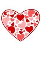 drawn little hearts inside a big