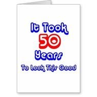 50th Birthday For Her Funny Card Greeting clipart