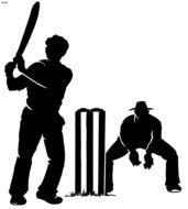 baseball players silhouette
