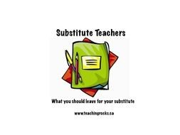 Substitute Teacher To The