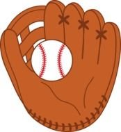 Baseball Ball And Mitt Free drawing