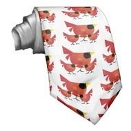 Name Red Cardinal Birds Cartoon Graphics Cute Happy Fam Tie