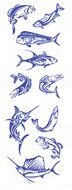 ocean fish, drawing