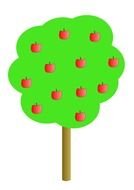 drawing of Cartoon Apple tree