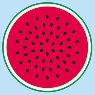 Watermelon as a picture for clipart