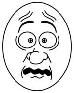 face of a surprised man