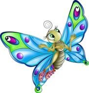 cartoon butterfly drawing