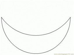 Free Printable Coloring Page Moon Half Shape Education &amp;gt Shapes