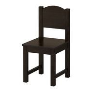 painted brown wooden chair