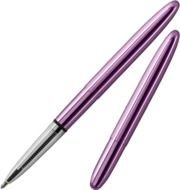 purple pen on a white background