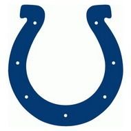 blue horseshoe as a clipart