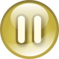 Pause Audio Button Set At Clkercom Vector Online