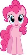Pinkie Pie, my little pony character, drawing