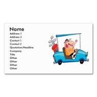 Funny Golf Cart Golfer In