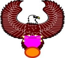 Eagle With Medal At Clkercom Vector Online