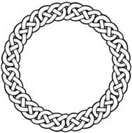 Clip art of the circle tattoo design