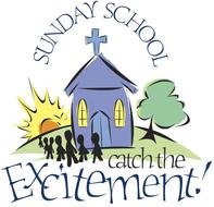 blue sunday school drawing