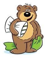 Sleeping Bear Coloring Page drawing