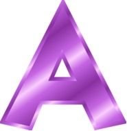 Alphabet Letter A Vector