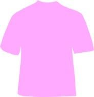 Powder Pink T Shirt At Clkercom Vector Online