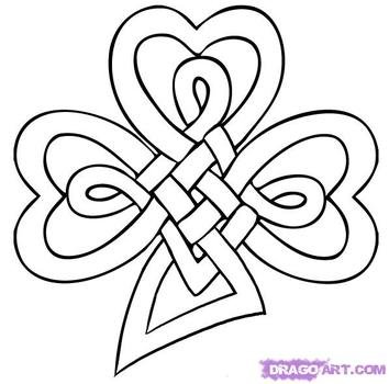 How To Draw A Celtic Clover Knot Step By St Patricks Day