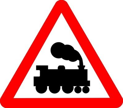 Train Road Signs At Clkercom Vector Online