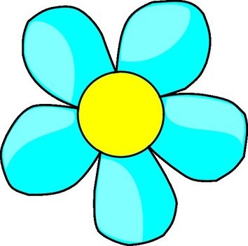 Teal Flower Info Views 1