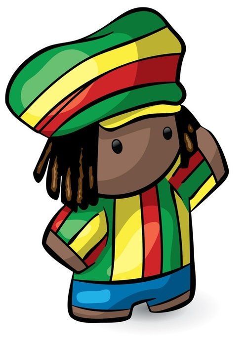 Petit Rasta A Sublim&233 Sur Textile Coton Poly&232st&232re