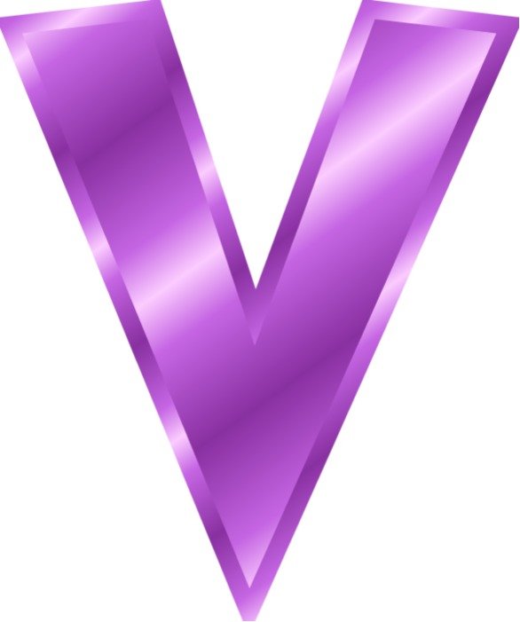 Alphabet Letter V Vector