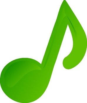 Green Music Note At Clkercom Vector Online