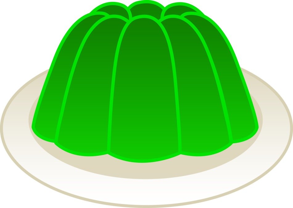 green lime gelatin
