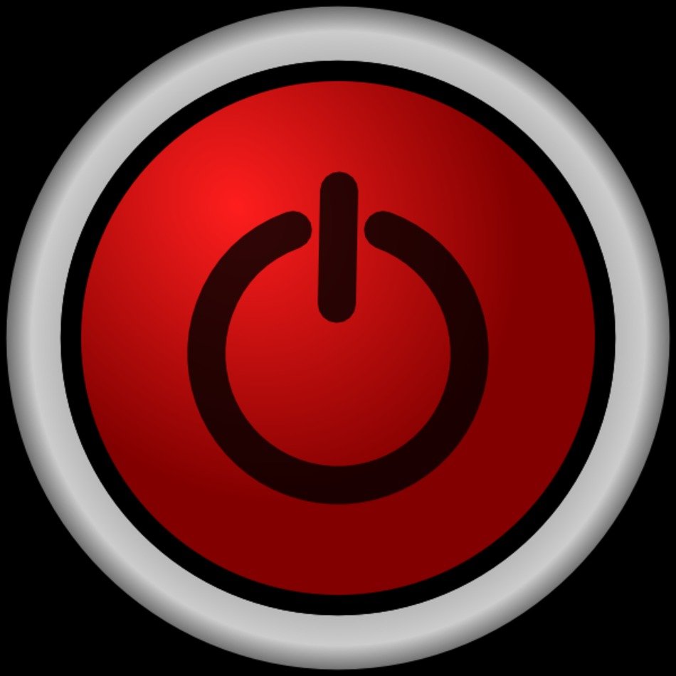 Power On Off Switch Red At Clkercom Vector Online