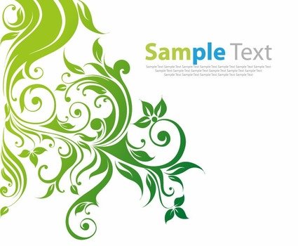 Swirl Floral Vector Background Free Graphics All Web
