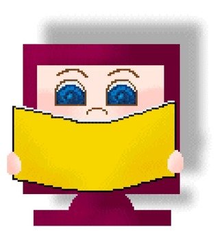Computer Of A Brown Reading Book And clipart