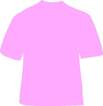 Powder Pink T Shirt At Clkercom Vector Online