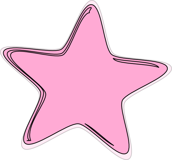 Pink Star Vector drawing free image download