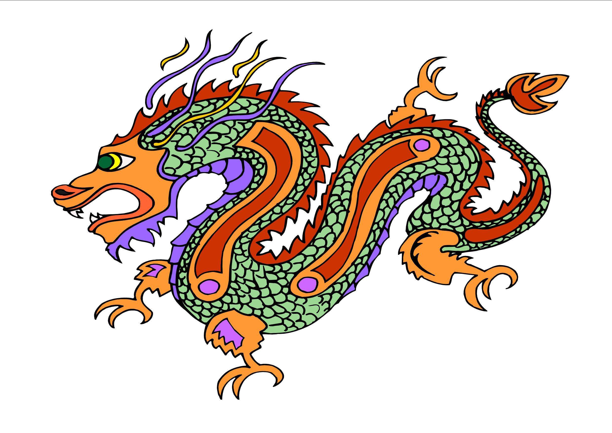 Dragon Drawing For Chinese New Year Free Image Download