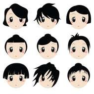 Short Hair Girls drawing