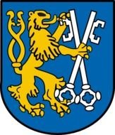 logo with lion and keys