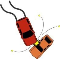 illustration of the car accident