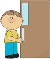 Boy by the Door drawing