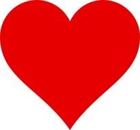 Simple Red Heart At Clkercom Vector Online