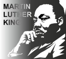 portrait of thoughtful Martin Luther King